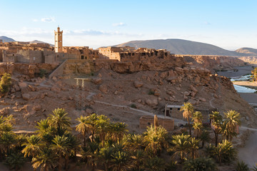 Fototapeta na wymiar Trit town near Tata, Oued Tissint, Morocco