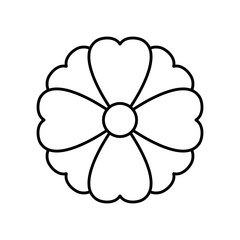 cute flower carden isolated icon vector illustration design