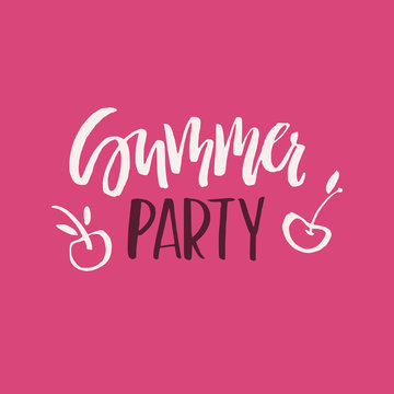 Summer Party Lettering