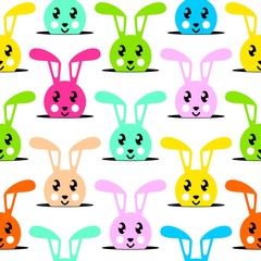 Bunny rabbit theme card design