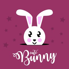 Bunny rabbit theme card design