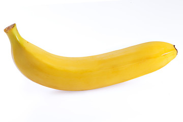 Bananas on a white background.