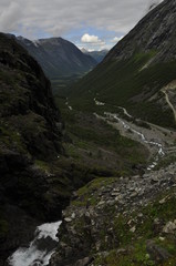 Fototapeta na wymiar View in Trollstigen, Norway 2013