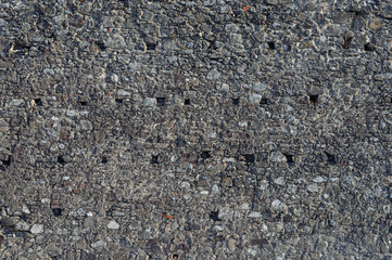 Old gray stone wall background