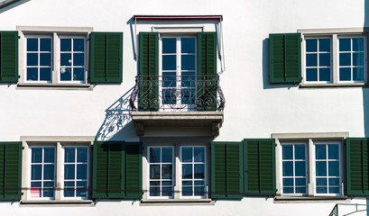 Fototapeta premium Classic city architecture of Switzerland street view