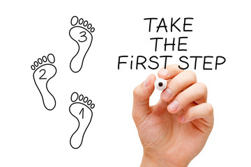 Take The First Step Footprint Concept