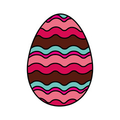 happy easter egg painted vector illustration design