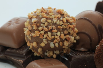 Different sorts of chocolates