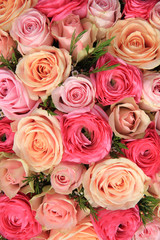 Pink rose bridal bouquet