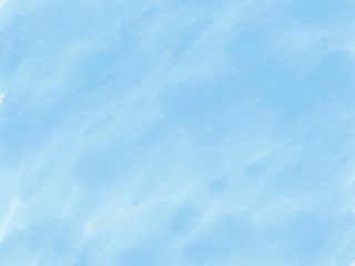 Abstract hand draw blue background on paper texture, illustration, copy space for text, watercolor paint style