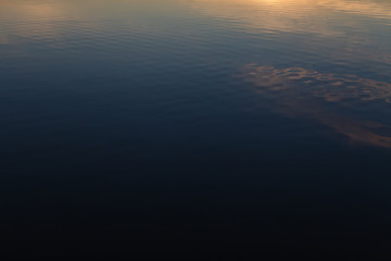 Sunset reflection on the water.