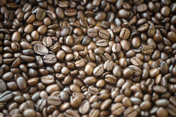 roasted coffee beans  background