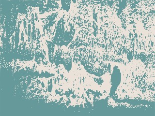 Relief stone surface texture. Old concrete wall. Monochrome image. Grunge distress texture. Vector template.