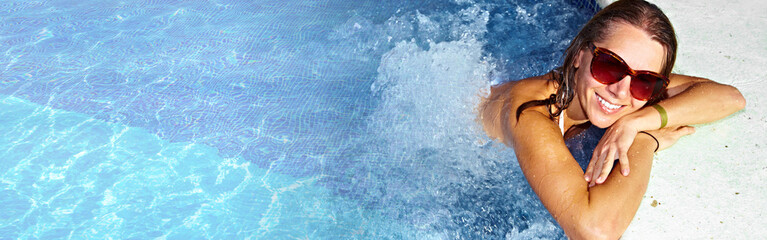 Woman in the pool