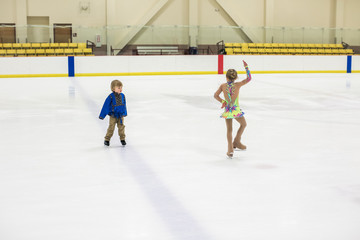 Young figure skaters