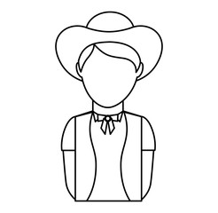 man with custome typical switzerland vector illustration design
