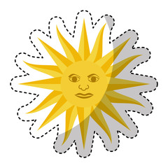 sun uruguayan emblem flag vector illustration design