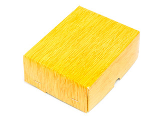 Cardboard wood texture box for storage delivery shipment or moving