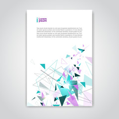 Fototapeta premium Abstract Triangle Geometrical Background Banner Copy Space Vector Illustration