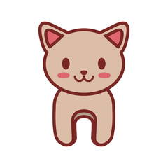 cartoon cat animal image vector illustration eps 10