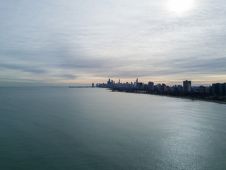 Fototapeta na wymiar Chicago Aerial