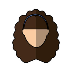 cute woman avatar character vector illustration design