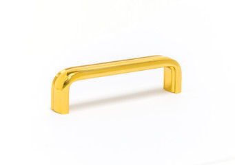 Furniture Handles gold on white background