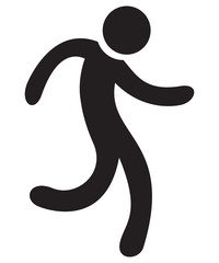 Men running symbol
