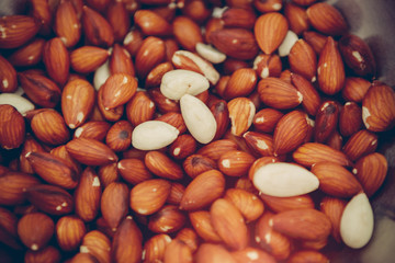Almonds in a bowl