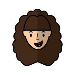 cute woman avatar character vector illustration design
