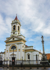 Church in downtown of Punta Arebas, Chile.