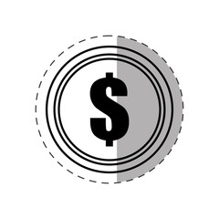 coin money currency dollar vector illustration eps 10