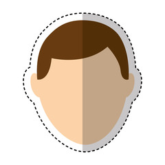 young man avatar character vector illustration design