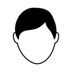 young man avatar character vector illustration design