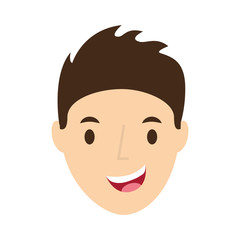young man avatar character vector illustration design