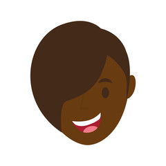 cute woman avatar character vector illustration design