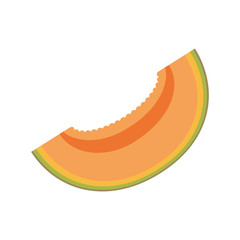 slice papaya sweet fruit icon vector illustration eps 10