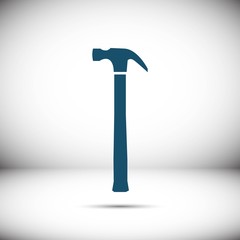 hammer icon stock vector illustration flat design