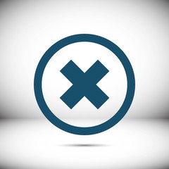 delete icon stock vector illustration flat design