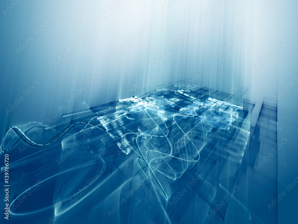 Poster abstract background element. fractal graphics series. three-dimensional composition of wave shapes a