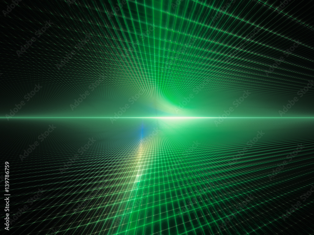 Poster abstract background element. grid planes perspective. retro sci fi style. time and space concept. gr