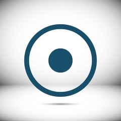 Rec Icon stock vector illustration flat design