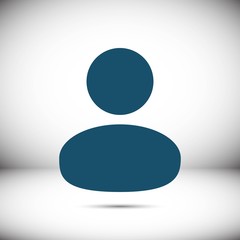 Man icon stock vector illustration flat design