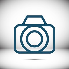 camera icon stock vector illustration flat design