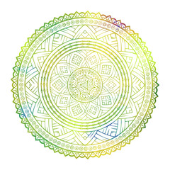 Vector colored ethnic ornamental element