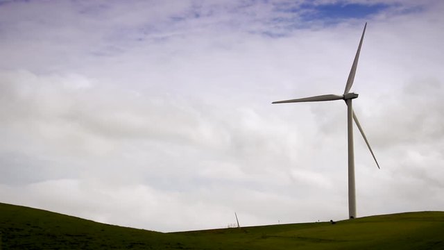 Windmill - Wind Turbine on Green Hill