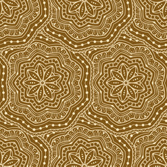 Ethnic decorative ornamental seamless pattern