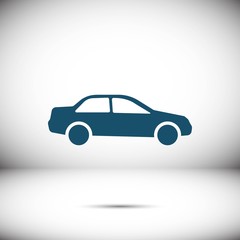 car icon stock vector illustration flat design
