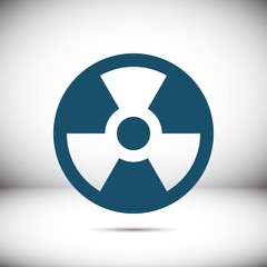 radioactive icon stock vector illustration flat design