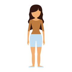 Fototapeta premium character woman faceless image vector illustration eps 10